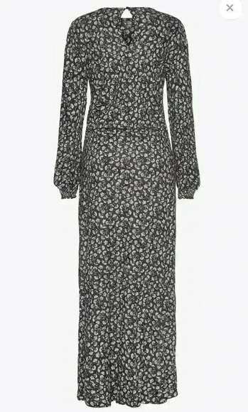 Lascana Women's Floral Print Midi Dress Size 6 Long Sleeve Multicolor - Picture 1 of 13